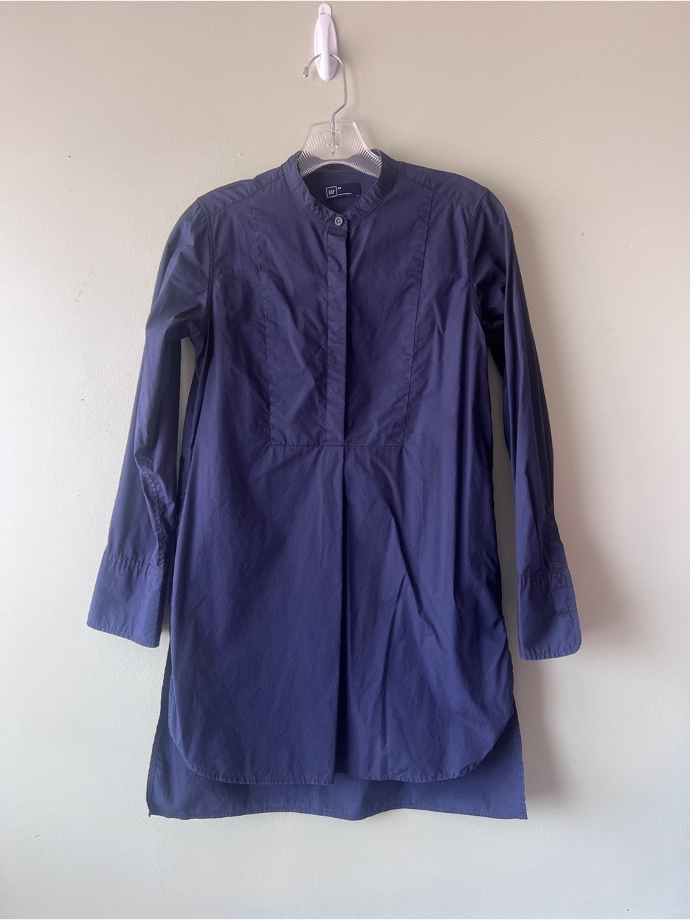 Gap Navy Poplin Tunic NWOT Size XS